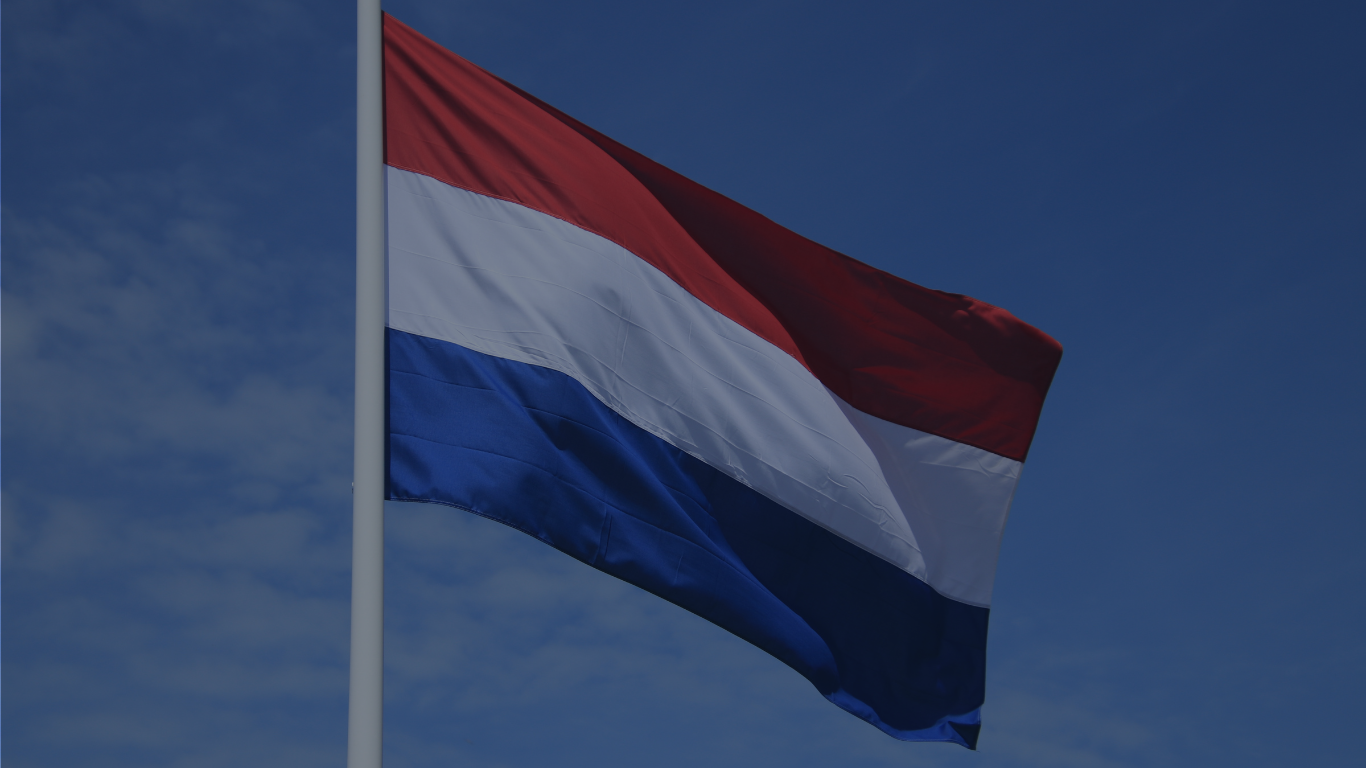 Dutch flag illustrating import compliance and import into The Netherlands in the clinical trial space.