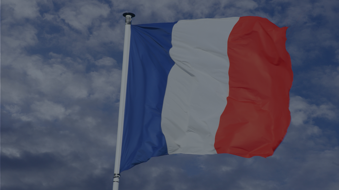 French flag illustrating import compliance and import into France in the clinical trial space.